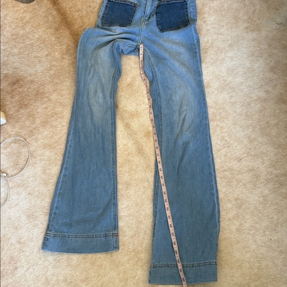 PTCL Women's Flare Jeans in Blue with Dark Pockets size 25 - Picture 6 of 14